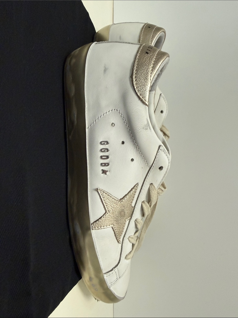 Women's Golden Goose Super-Star sneakers white / gold, size 40, excellent condit - Picture 6 of 14